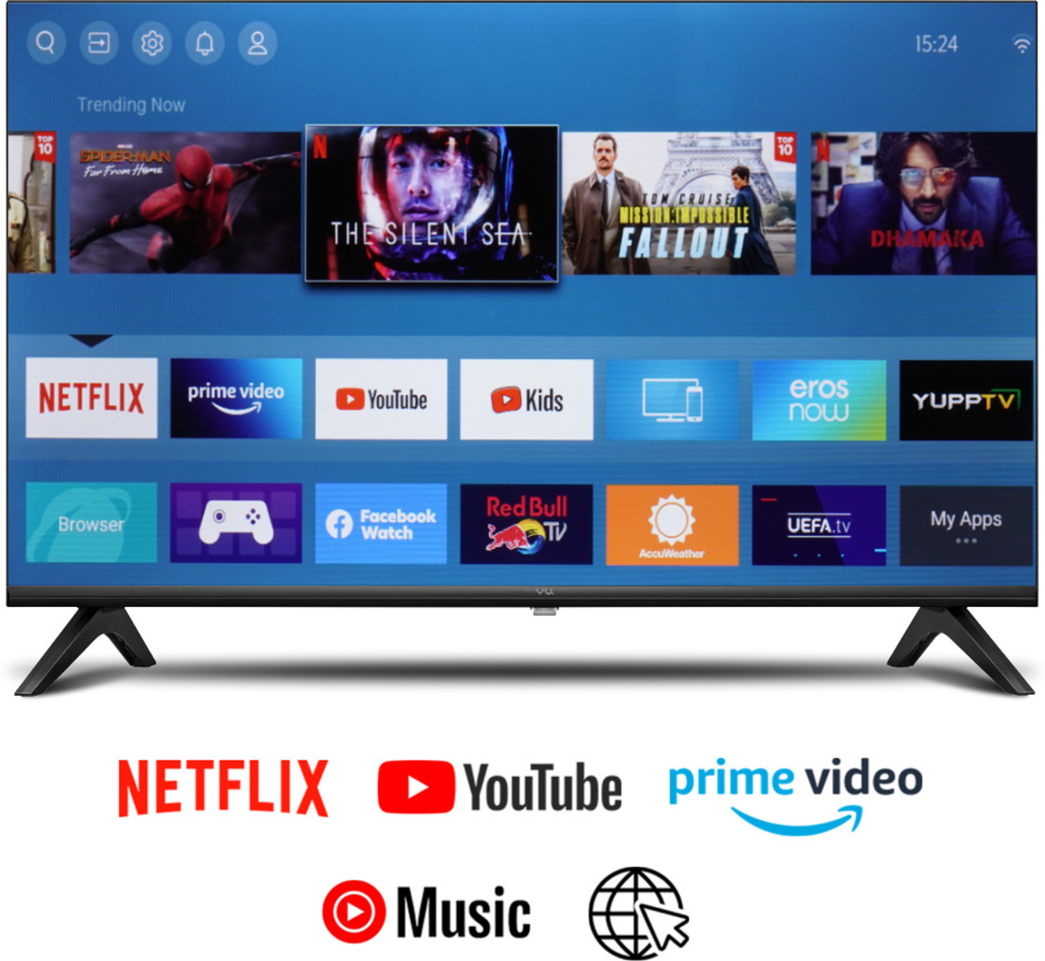 Image of Vu Premium TV 80 cm (32 inch) HD Ready LED Smart Linux TV with Bezel-Less Frame
