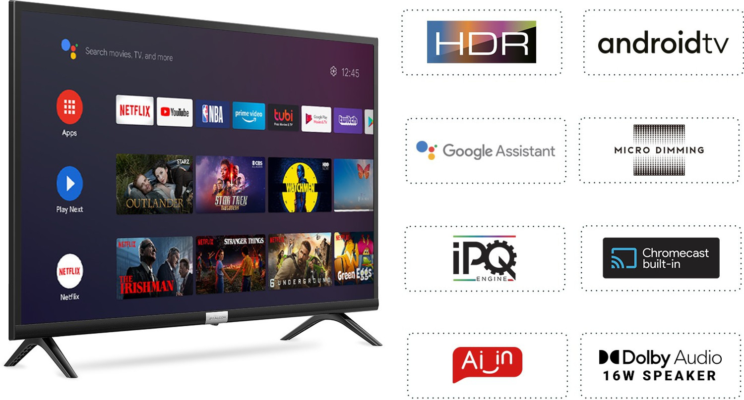 Image of iFFALCON by TCL F53 79.97 cm (32 inch) HD Ready LED Smart Android TV with Hands-Free Voice Control (32F53)