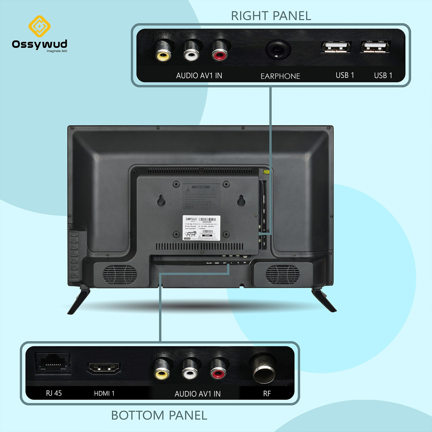 Image of Ossywud 60.96 cm (24 inch) HD Ready LED Smart Android Based TV