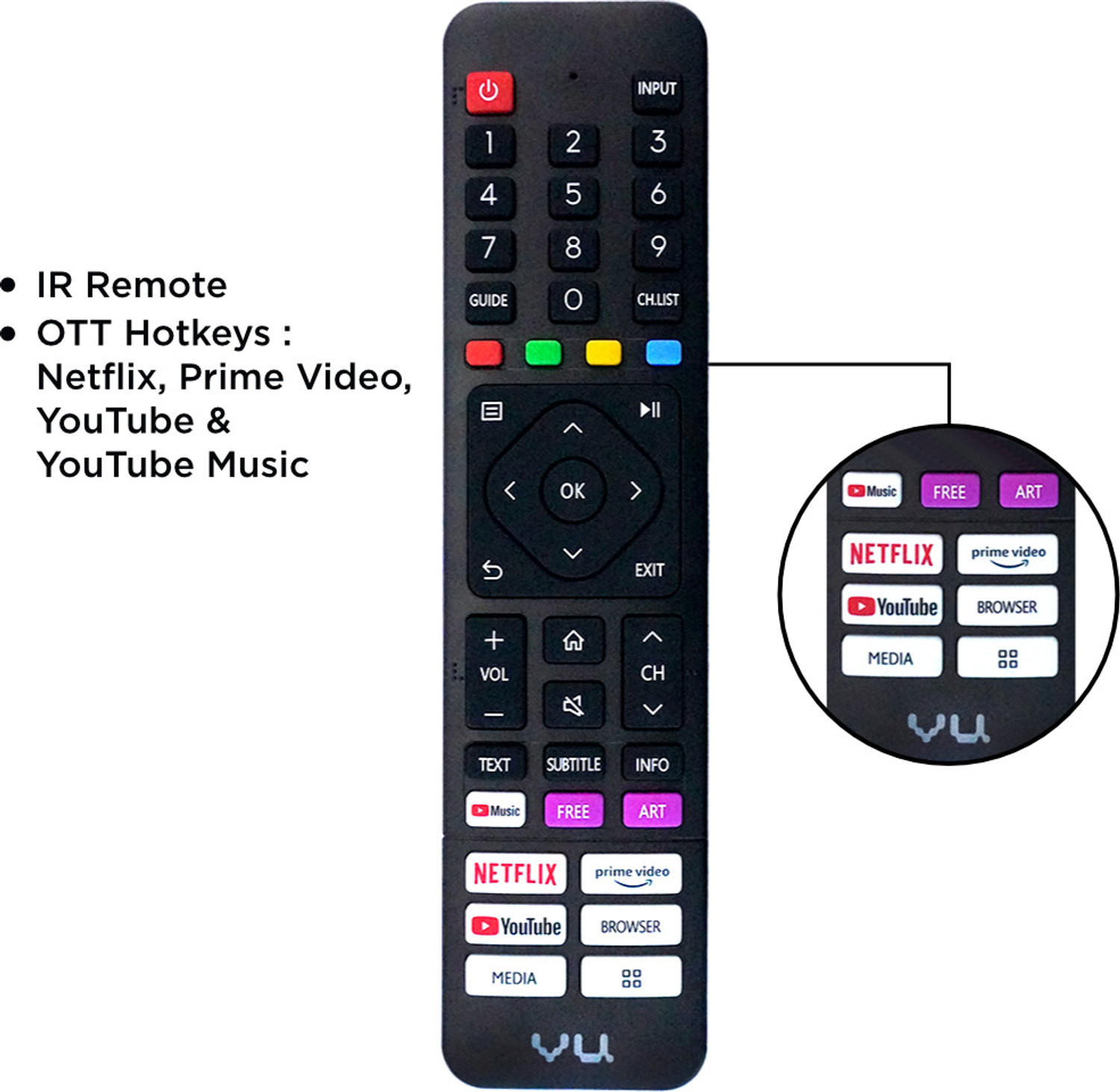 Image of Vu Premium TV 80 cm (32 inch) HD Ready LED Smart Linux TV with Bezel-Less Frame