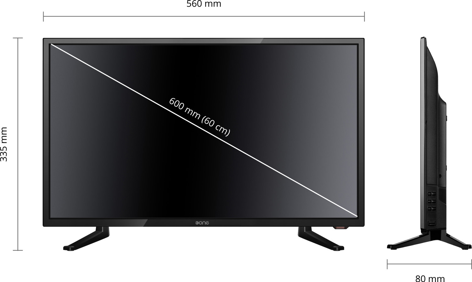 Image of dotone 24N.1-FR01 60 cm (24 inch) HD Ready LED TV