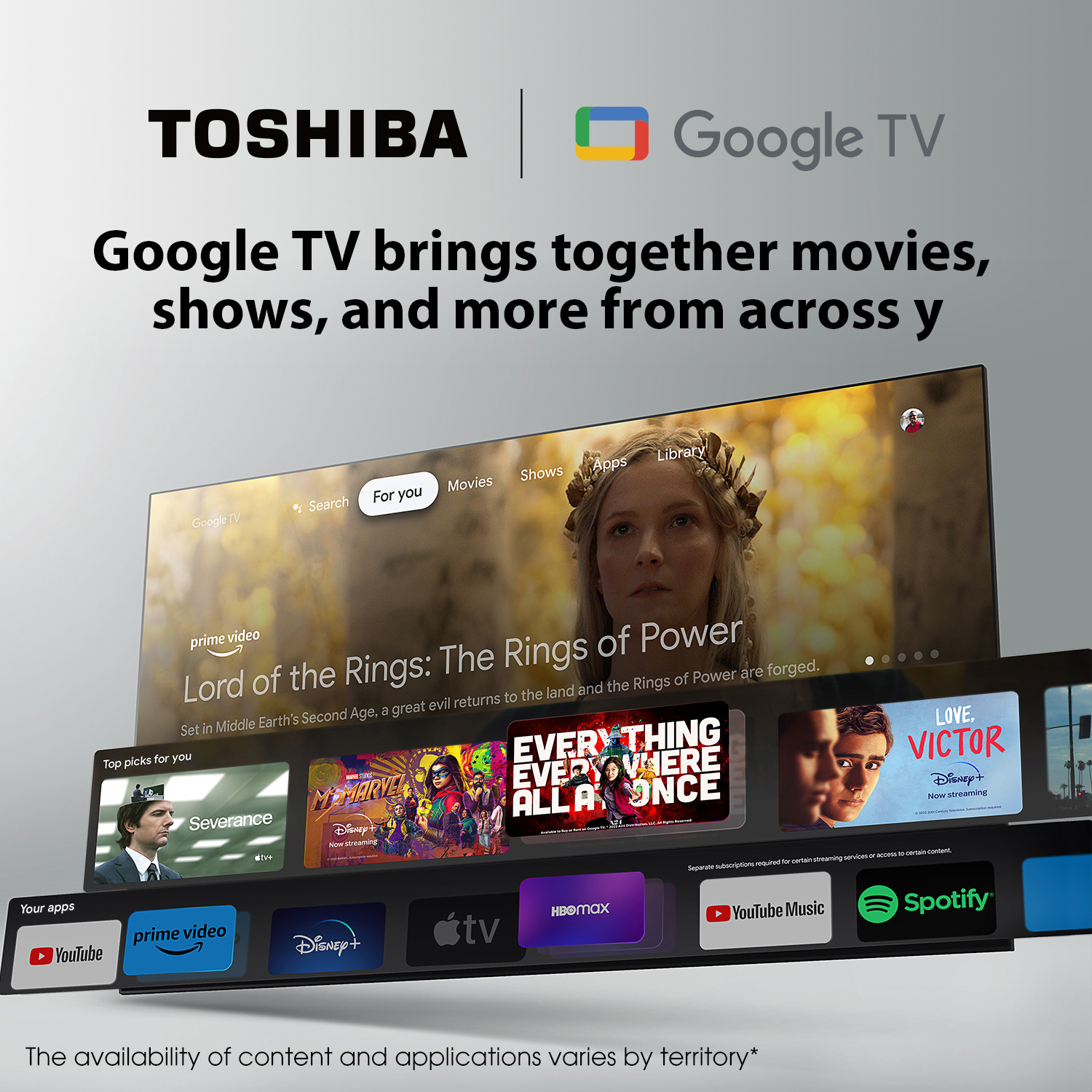 Image of TOSHIBA C350MP 108 cm (43 inch) Ultra HD (4K) LED Smart Google TV with Dolby Vision and Engine