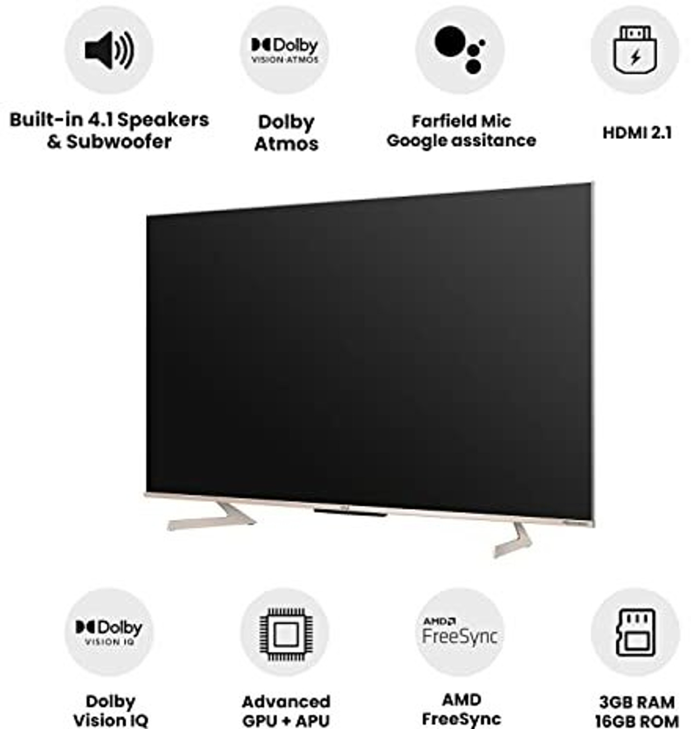 Image of Vu Masterpiece Glo 189 cm (75 inch) QLED Ultra HD (4K) Smart Android TV with 3 Years warranty