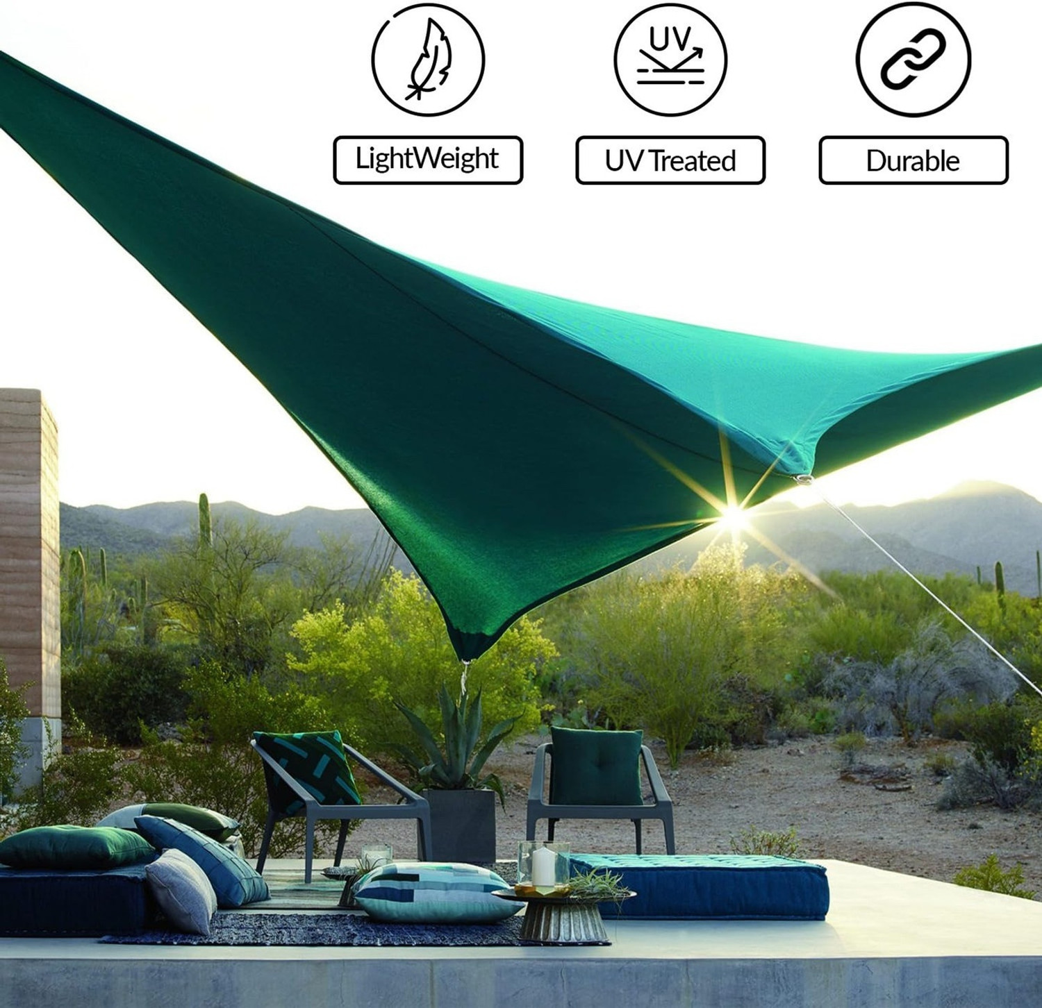 Image of DURAPLAST WATERPROOF TARPAULIN SHEET - CANVAS TIRPAL 800GSM 9' X 7.5' FEET Tent - For CAMPING , INDUSTRIAL , TRUCK / LORRY , ROOF /TERRACE (Green)
