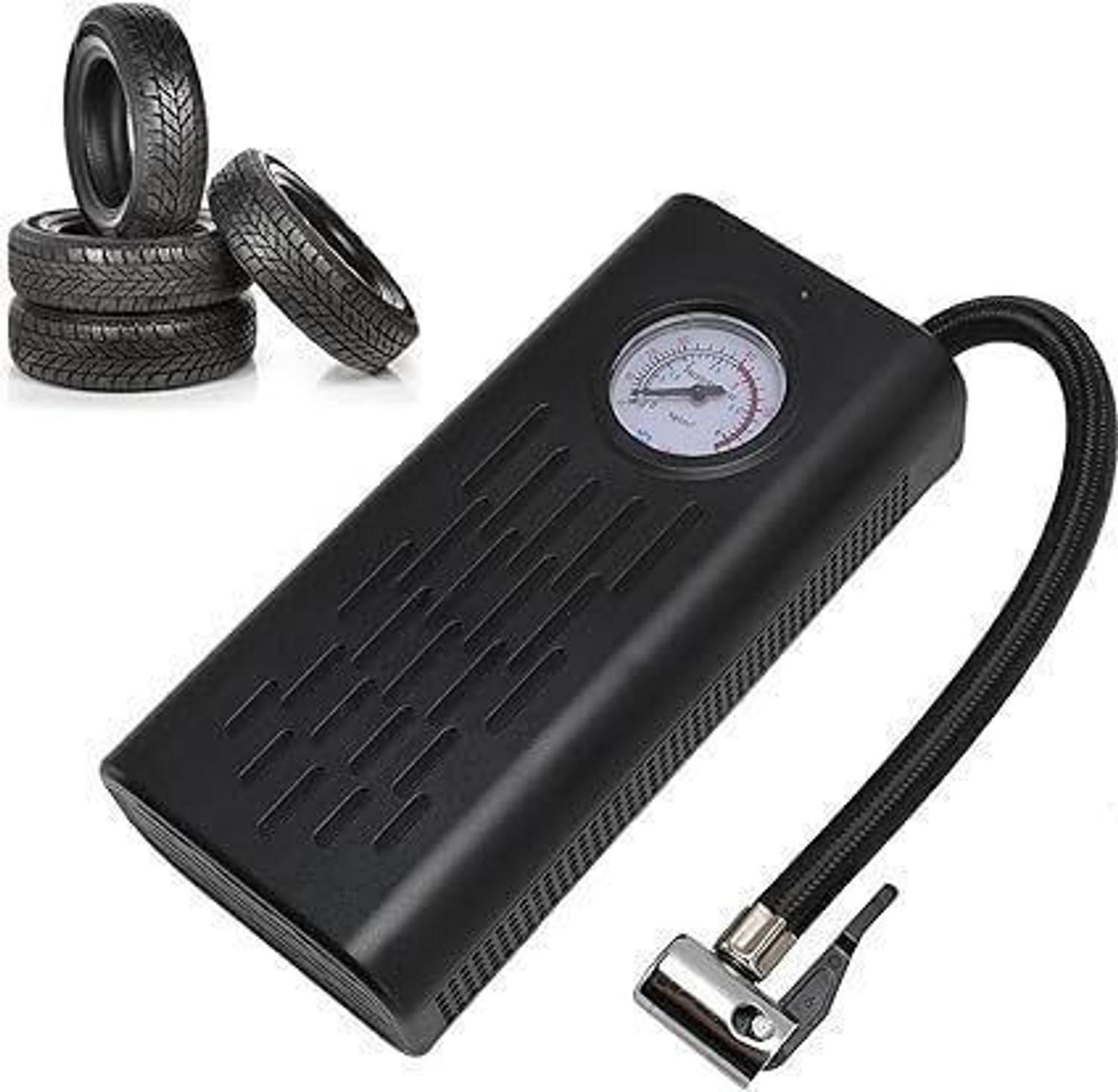 Image of CUBRIX Portable Air Pump 150PSI 150 psi Tyre Air Pump for Car & Bike (Air Inflator, Portable)