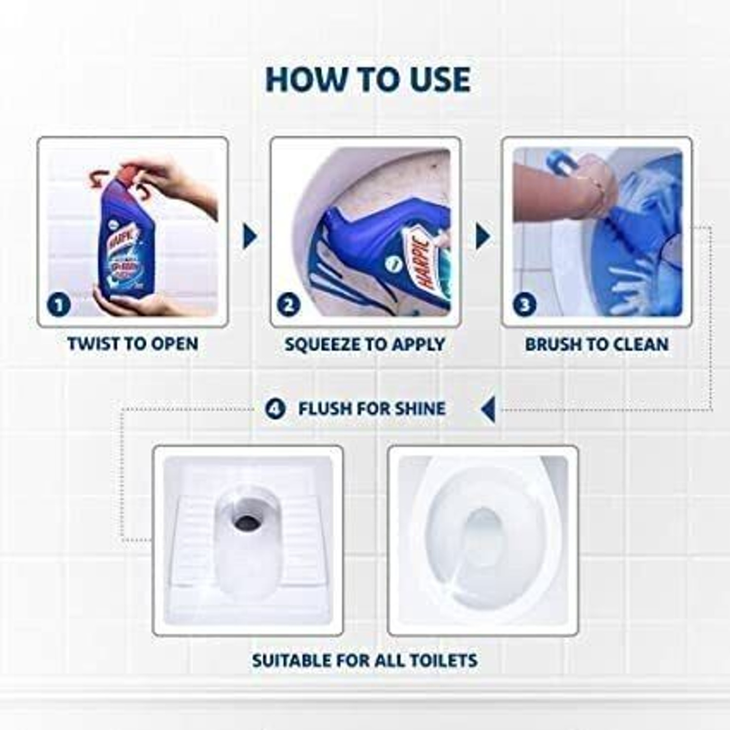 Image of Harpic 5000 /1 Original Liquid Toilet Cleaner (5 L)