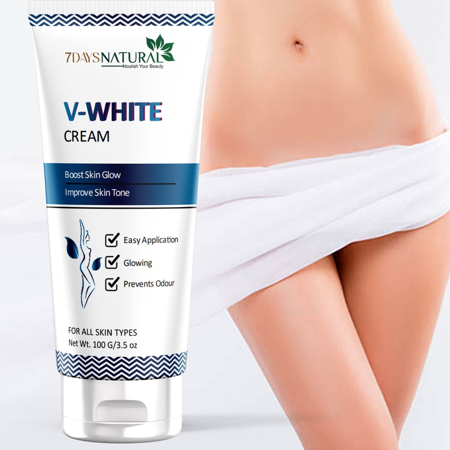 7 Days V White Intimate Area Whitening Cream skin lightening cream pri