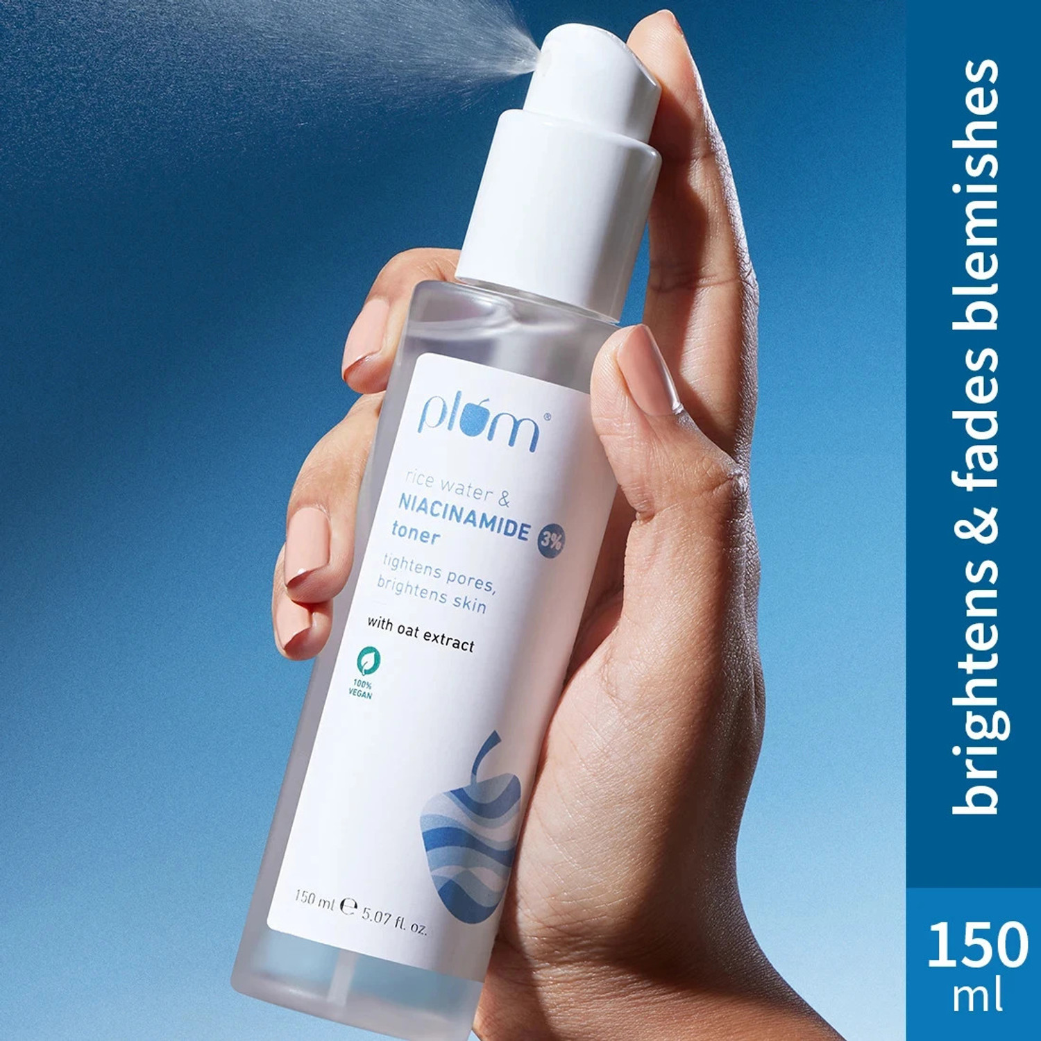 Plum 3% Niacinamide Toner with Rice Water – Clear Skin