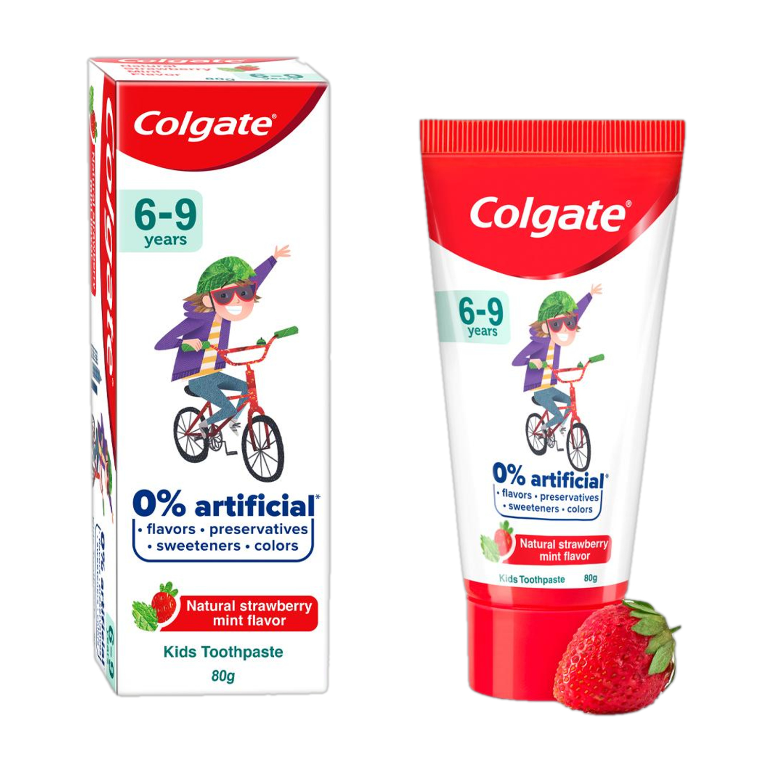 Colgate Kids (6-9 years) Natural Strawberry Mint Flavour Toothpaste
