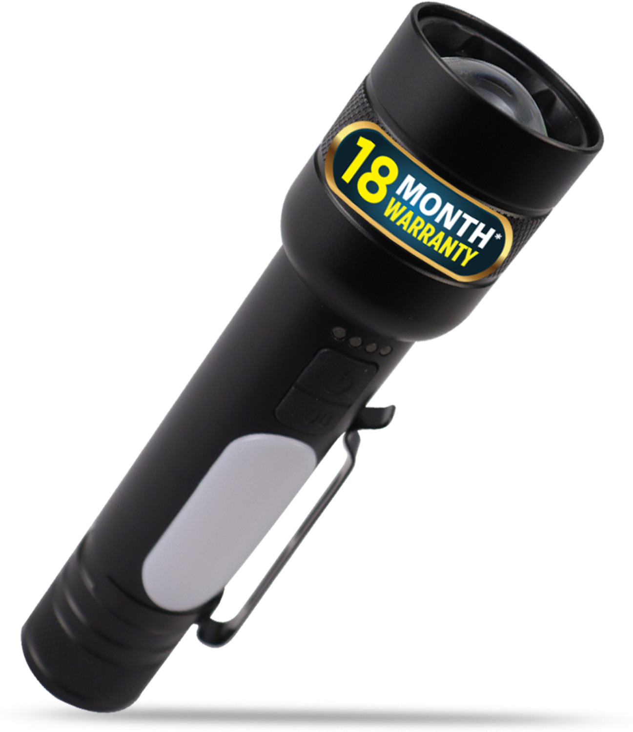 iBELL FL8375S Flashlight, Powerbank Function, Telescopic Zoom, 10W Multifunction Light Torch