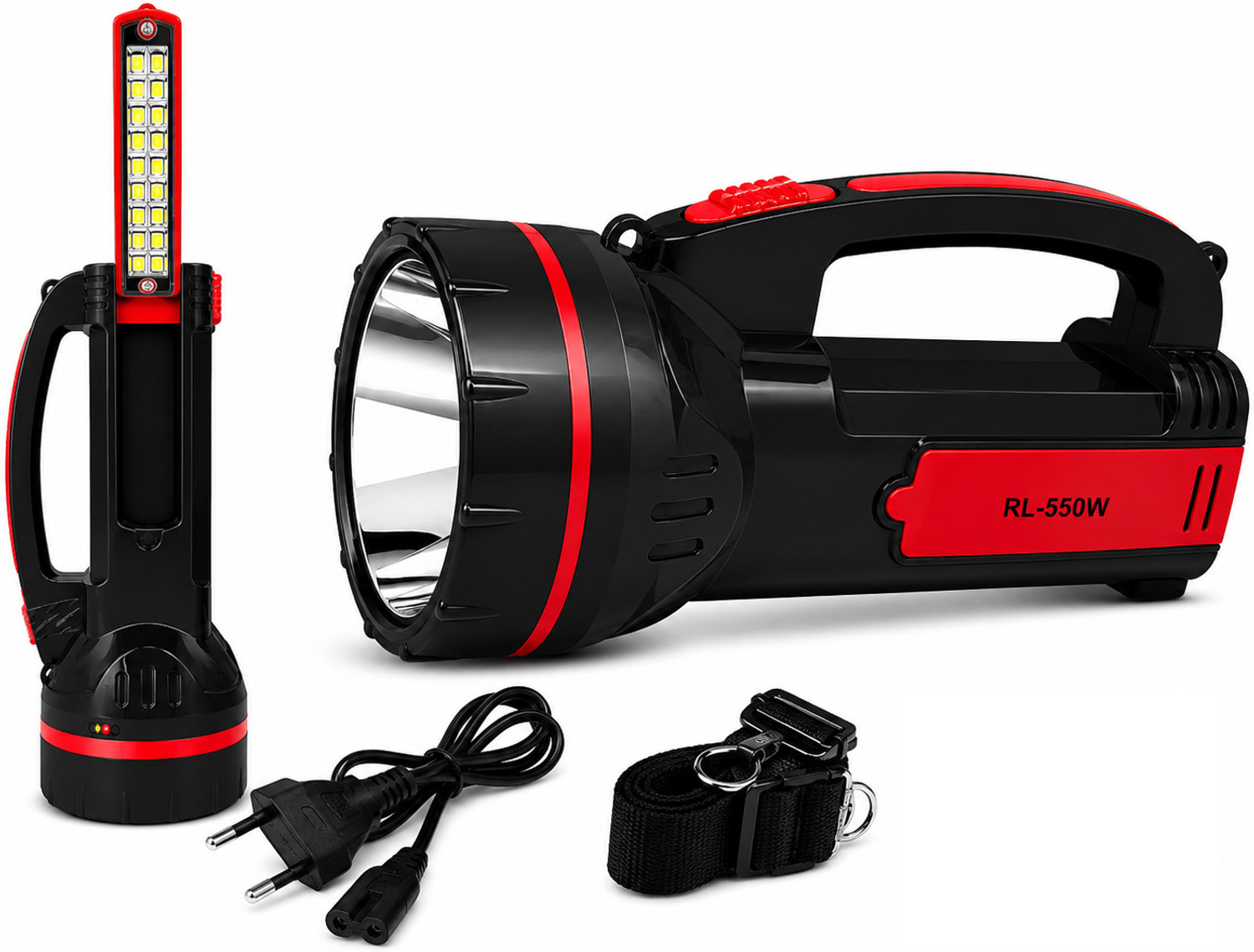 Image of 24 ENERGY 48 SMD Hi Bright Twin Tube Solar Rechargeable Emergency Light Torch (Orange, 19 inch, Rechargeable)