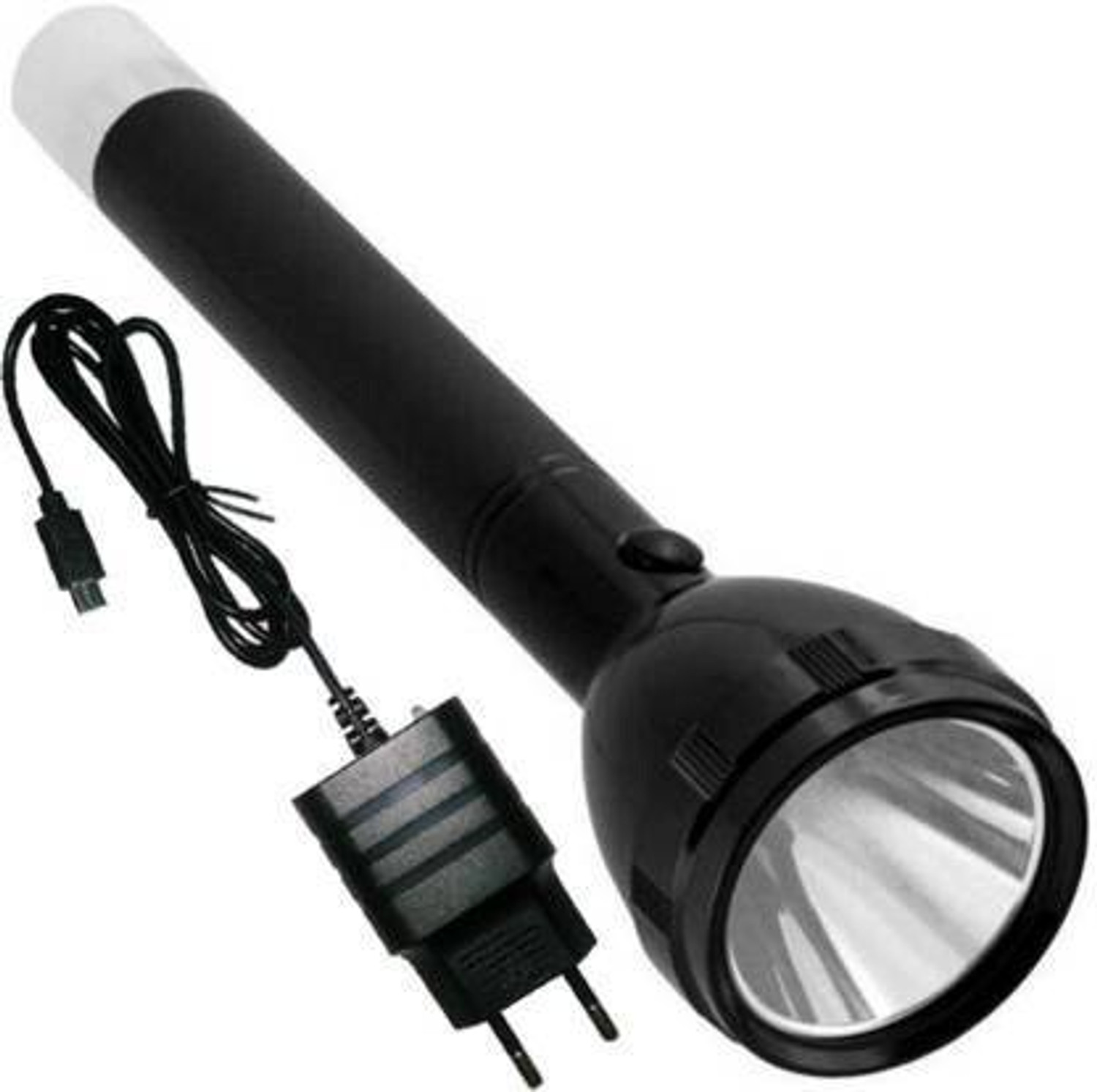 JMALL 800M Range Long Beam 4 Modes: High, Low, SOS, Table Lmp Waterproof Chargeable LED 50W Flashlight Torch Emergency Table Lamp Emergency Table Lamp LONG PRESS FOR BLINKER Torch Torch  (Black : Rechargeable)