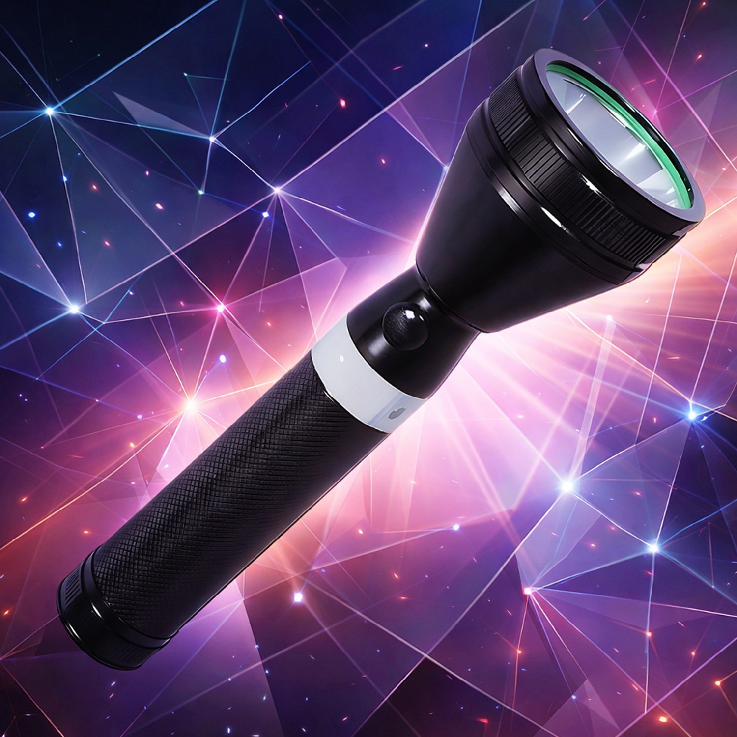 Image of ApexBeam USB Rechargeable Long Throw LED Flashlight Torch (Multicolor, 4.5 cm, Rechargeable)