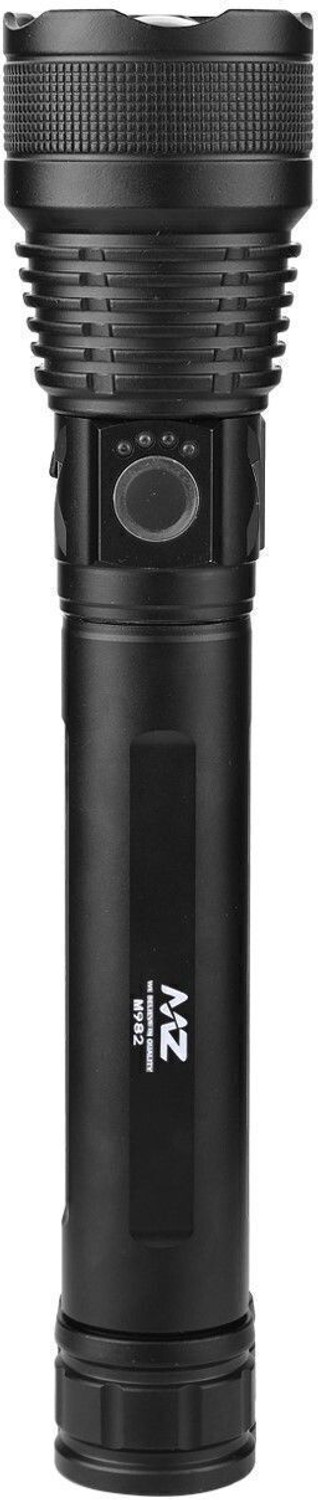 MZ M982 (ZOOMABLE METAL LED TORCH)5 Modes Flashlight, Super Bright 200