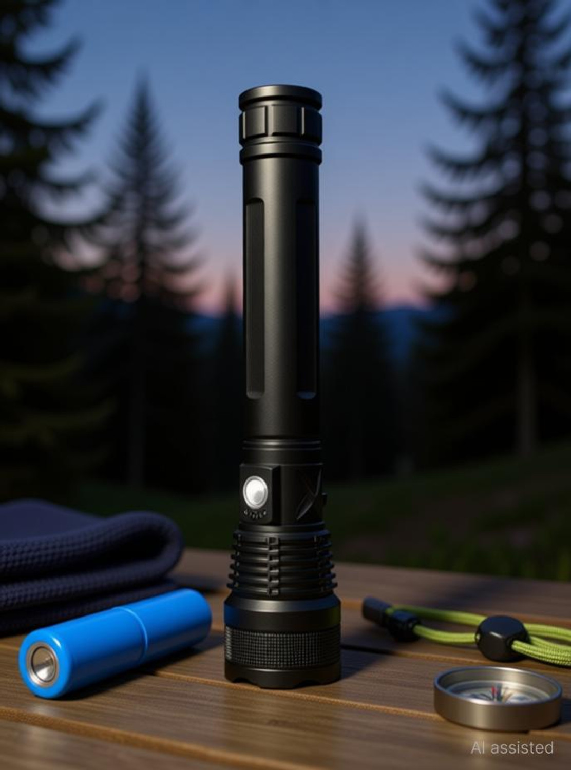 Image of ApexBeam USB Rechargeable Long Throw LED Flashlight Torch (Multicolor, 4.5 cm, Rechargeable)