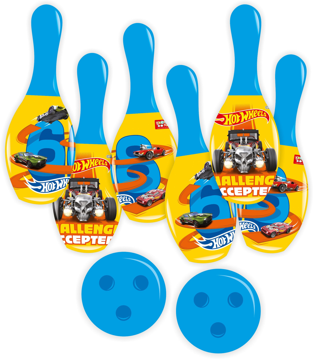 Image of HOT WHEELS Large Bowling Set for Kids Bowling