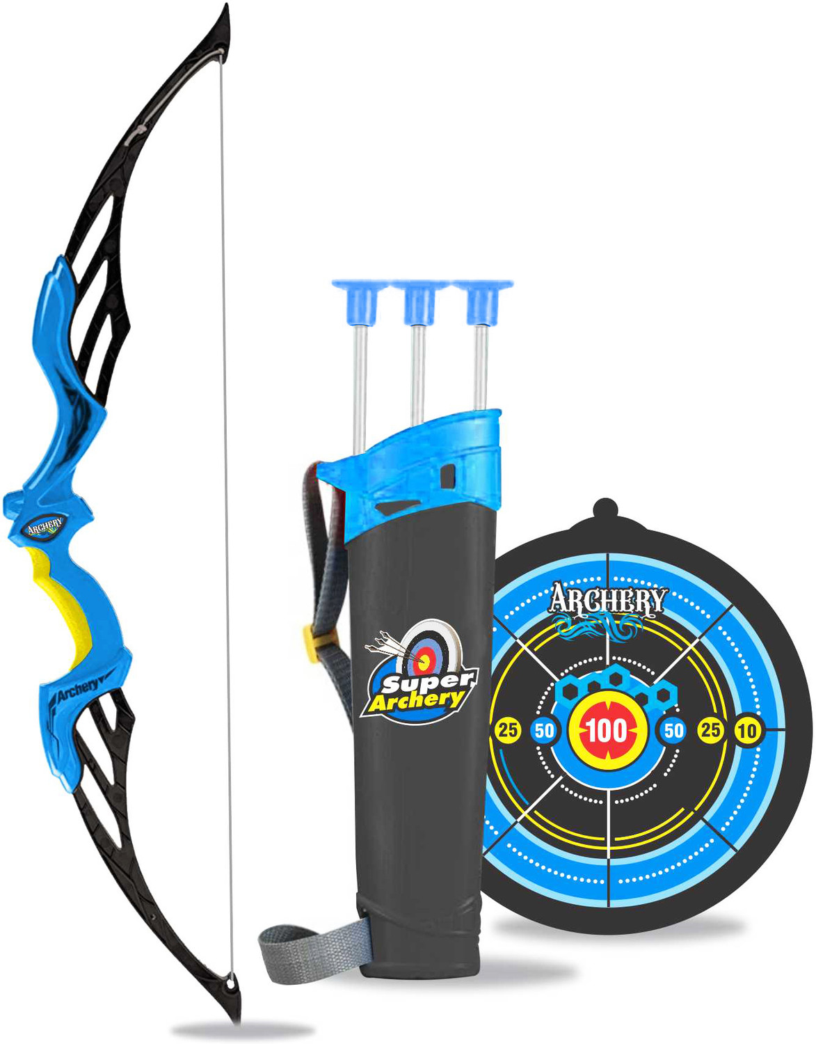 Planet of Toys Heavy Duty Bow Arrow Set for Kids Age 5 -12 Years Outdoor Target Game Archery Archery