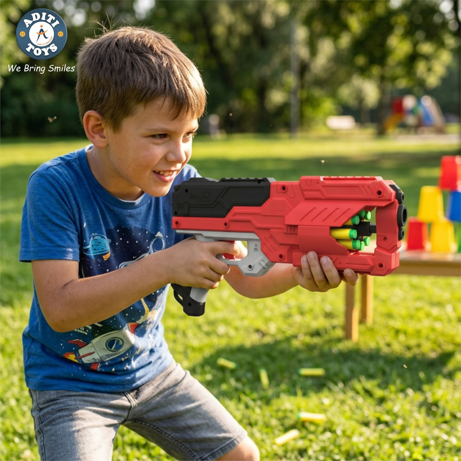 Image of HALO NATION Scar Gun K98 Assault Rifle Shoots Water Bullet Automatic Continuous Power Shot Guns & Darts (Brown)