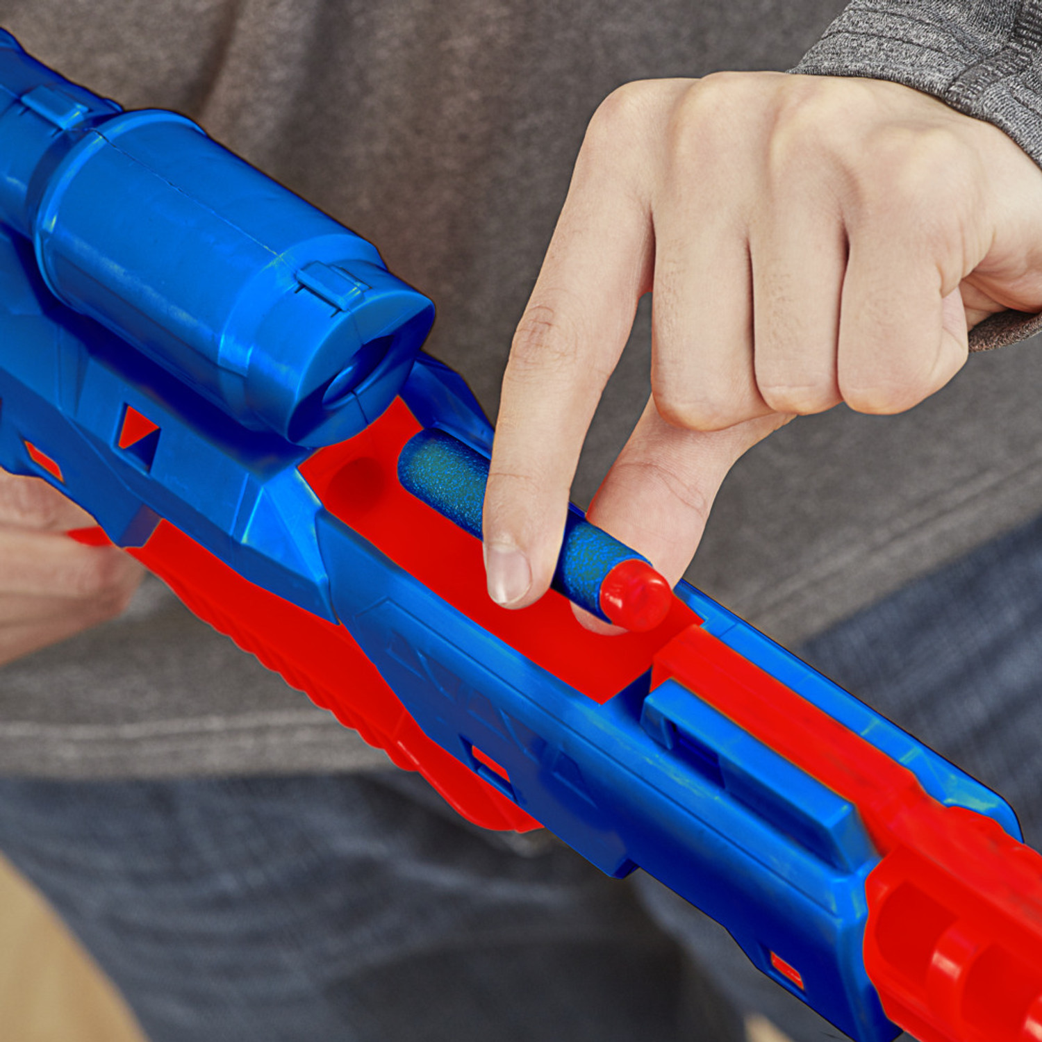 Nerf Alpha Strike Mantis LR-1 Dart Blaster with Targeting Scope, 5 Elite Foam Darts - Easy Load Prime Fire Guns &amp; Darts  (Multicolor)
