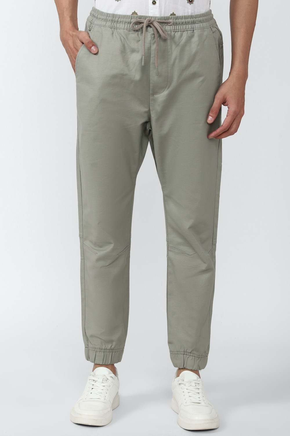PETER ENGLAND Solid Men Grey Track Pants Price History