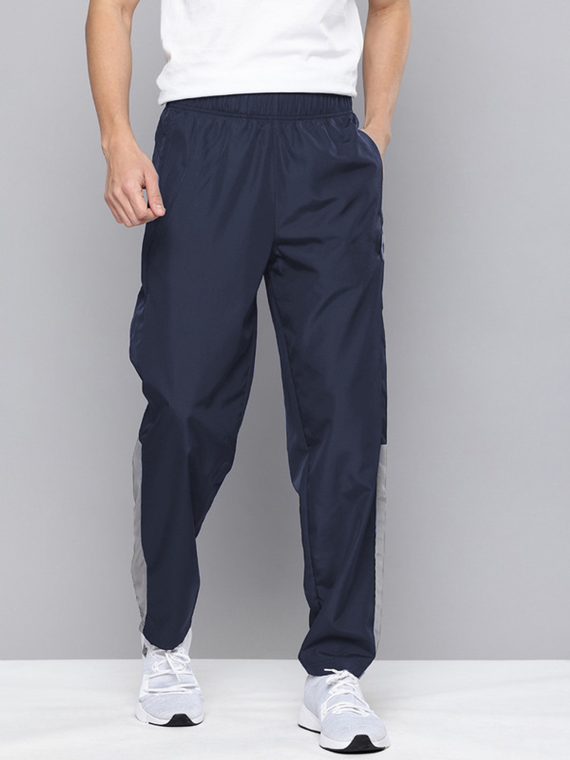 Image of Wanchha Fashion Men Solid, Striped Grey Track Pants