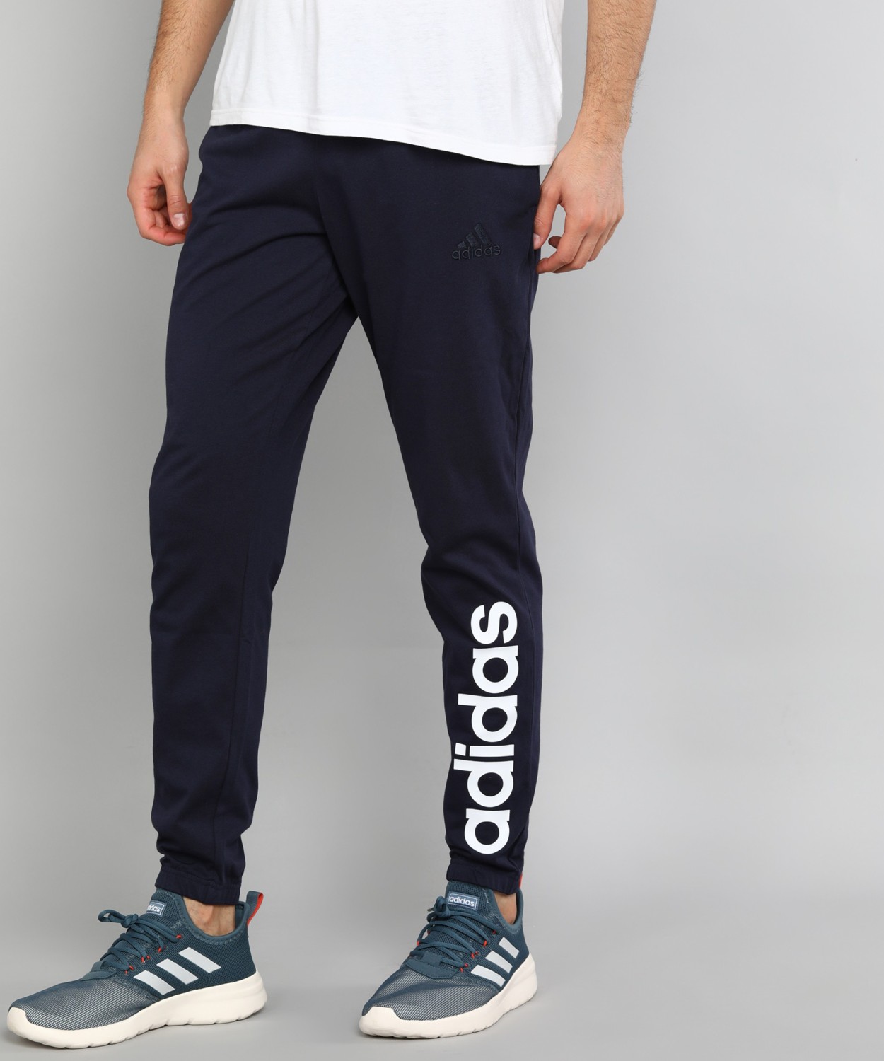 ADIDAS Striped Men Blue Track Pants - Buy ADIDAS Striped Men Blue