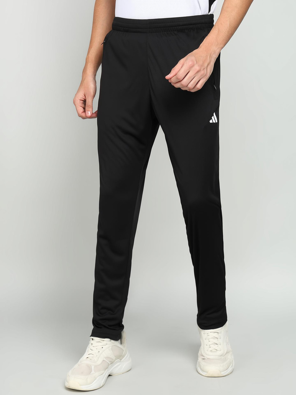 ADIDAS Solid Men Black Track Pants
