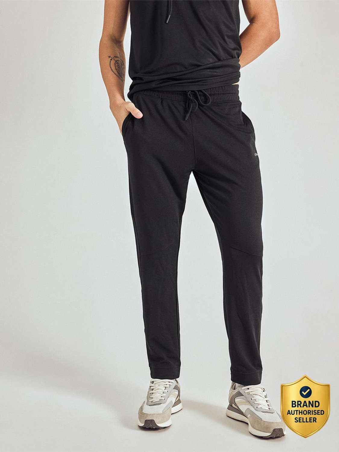 Pepe Jeans Solid Men Black Track Pants