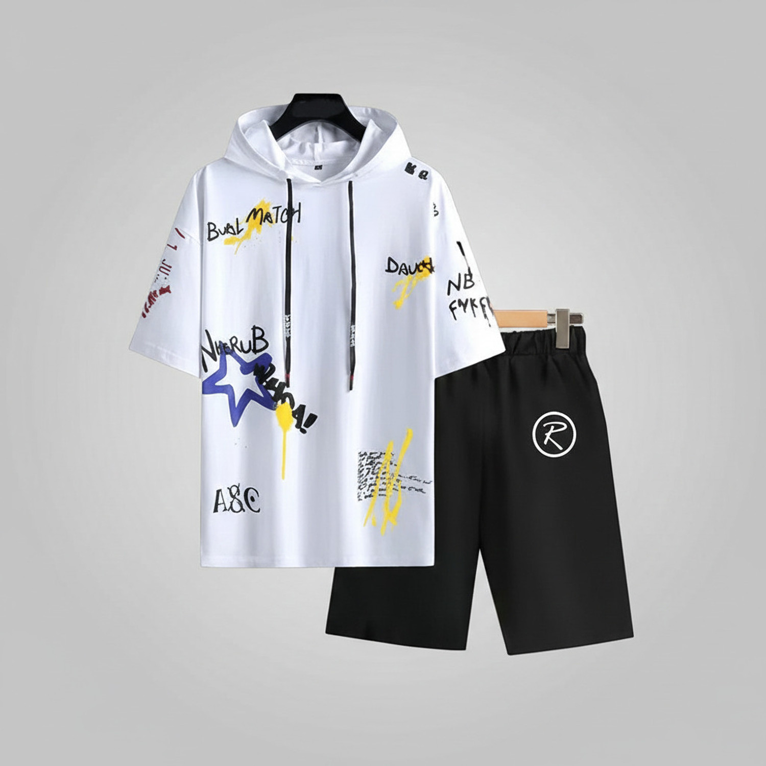 Image of R ROCKIN TEES Printed Men Track Suit