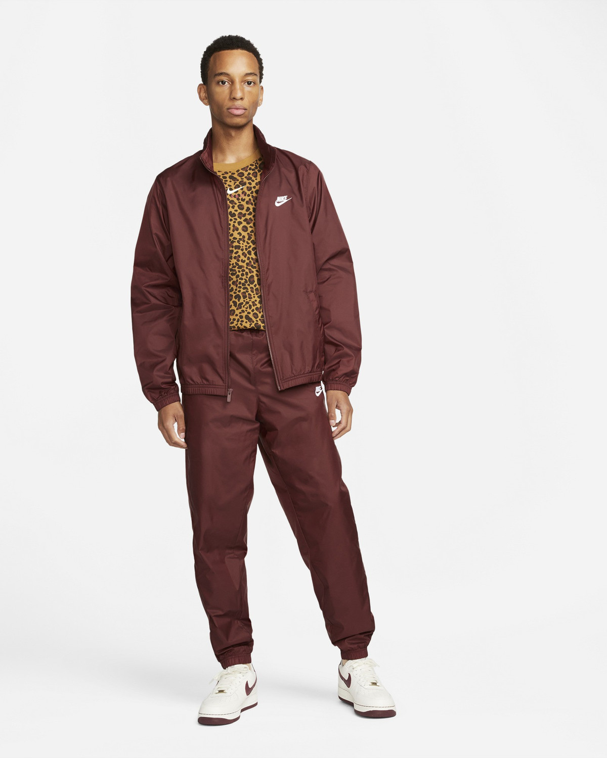 Nike solid top men's track suit