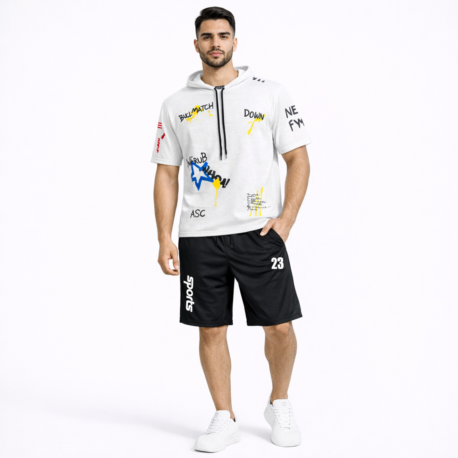 Image of R ROCKIN TEES Printed Men Track Suit