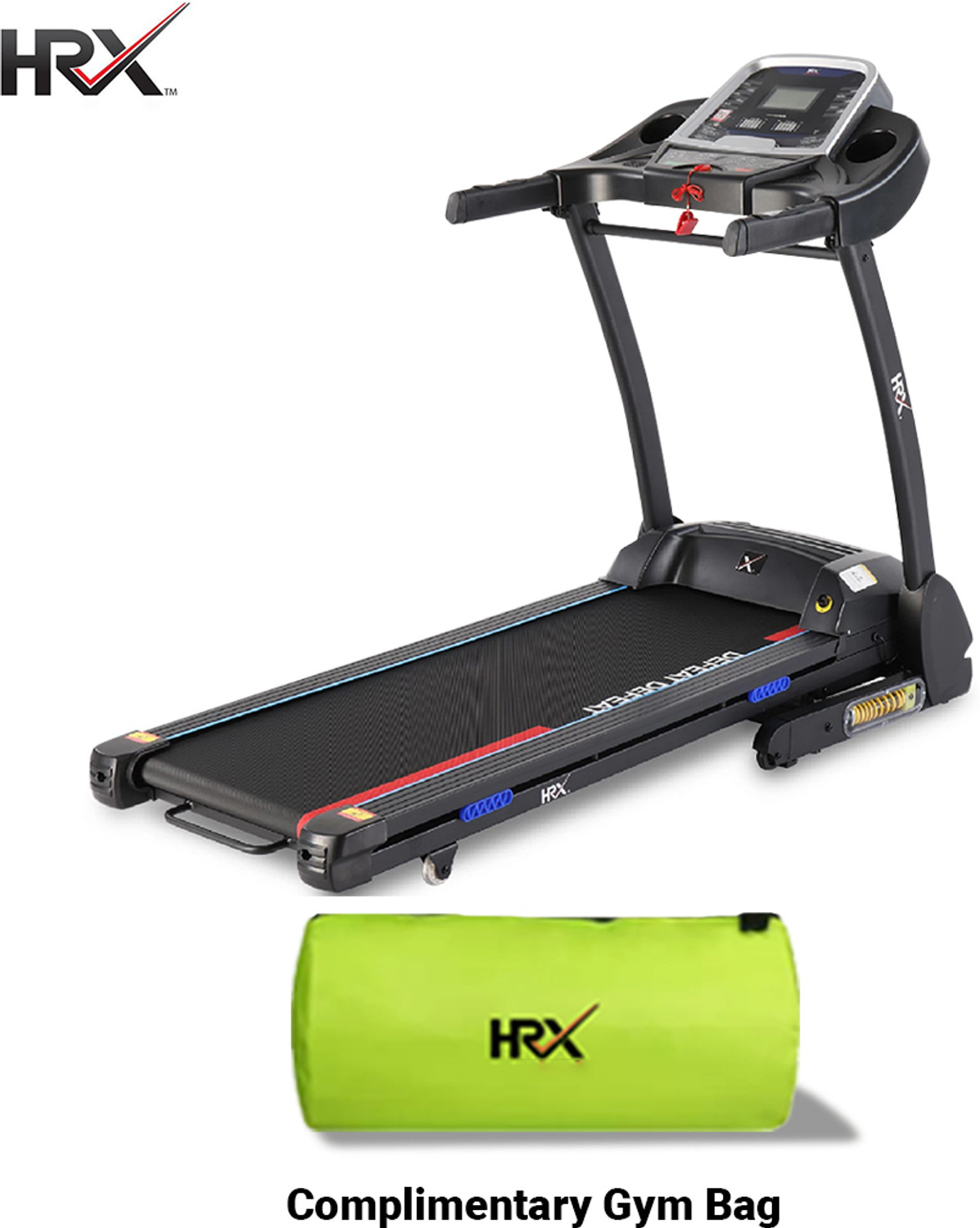 Image of HRX Runner Pro with Auto Incline ,3 Hp Peak foldable Treadmill (Max Weight:100 kg)