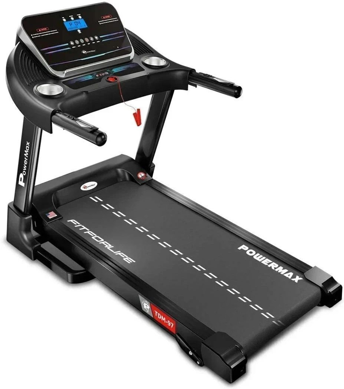 Powermax Fitness TDM-97 (1.0HP), Light Weight, Foldable Motorized Treadmill for your fitness workout at home Treadmill