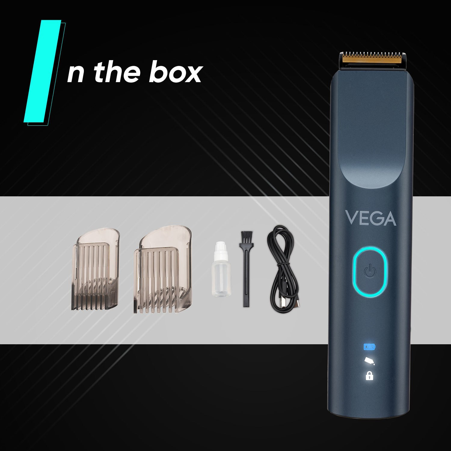 Image of VEGA SmartOne Series S2, VHTH-31 Fully Waterproof Trimmer 160 min Runtime 40 Length Settings