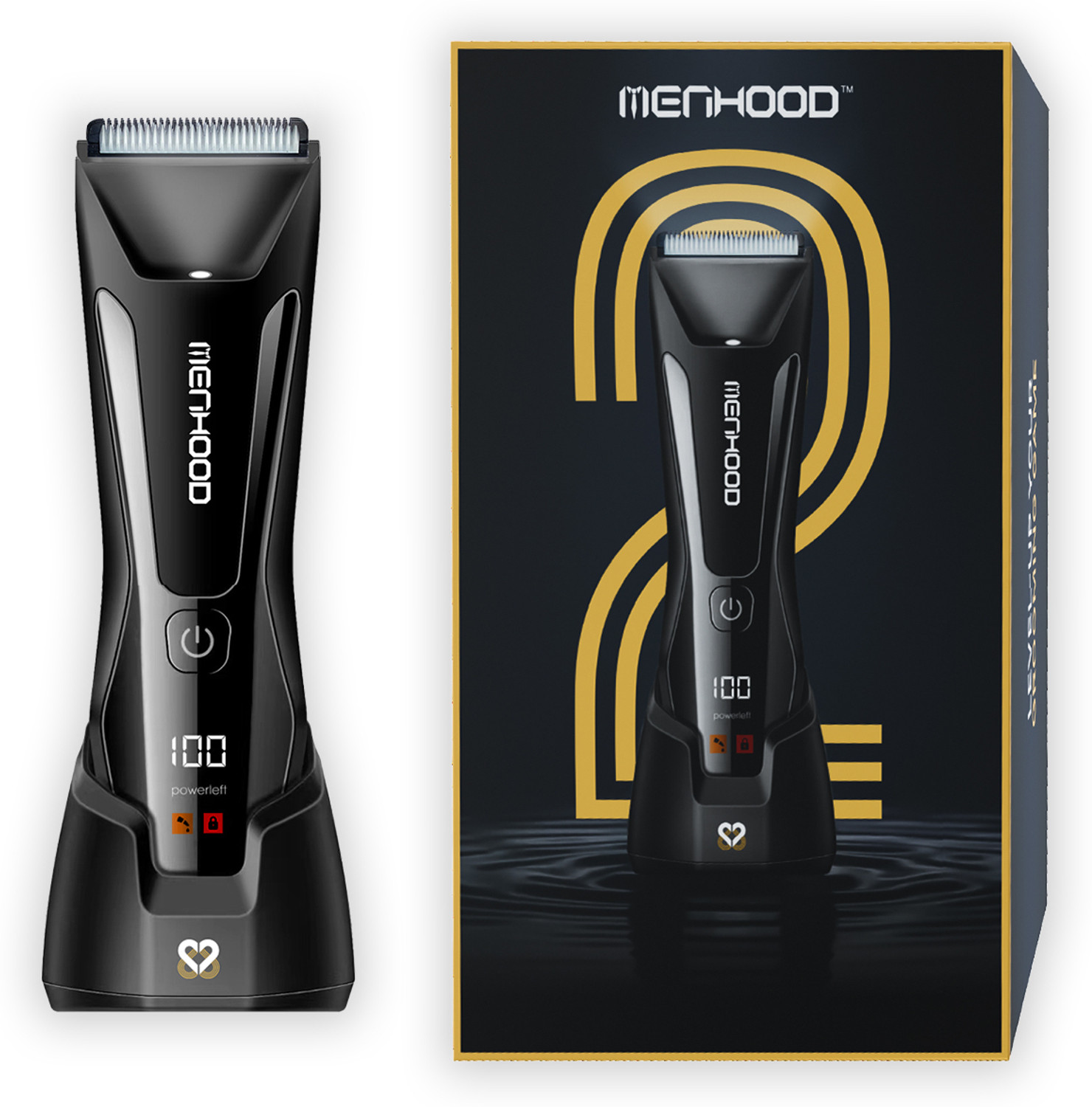Menhood Grooming Trimmer 2.0 - Ceramic Blade for Body
