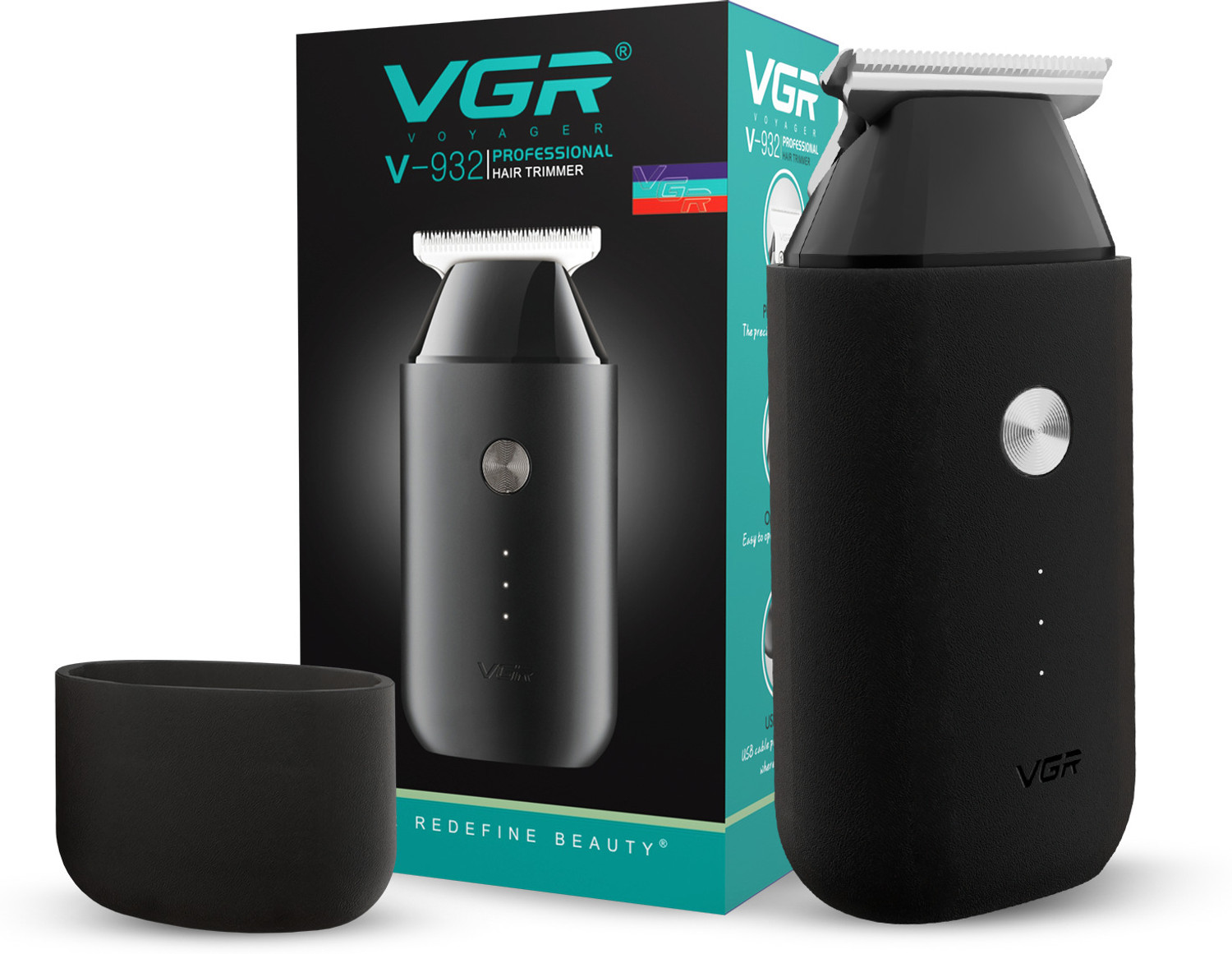 VGR V-932  Runtime: 120 min Trimmer for Men  (Black)