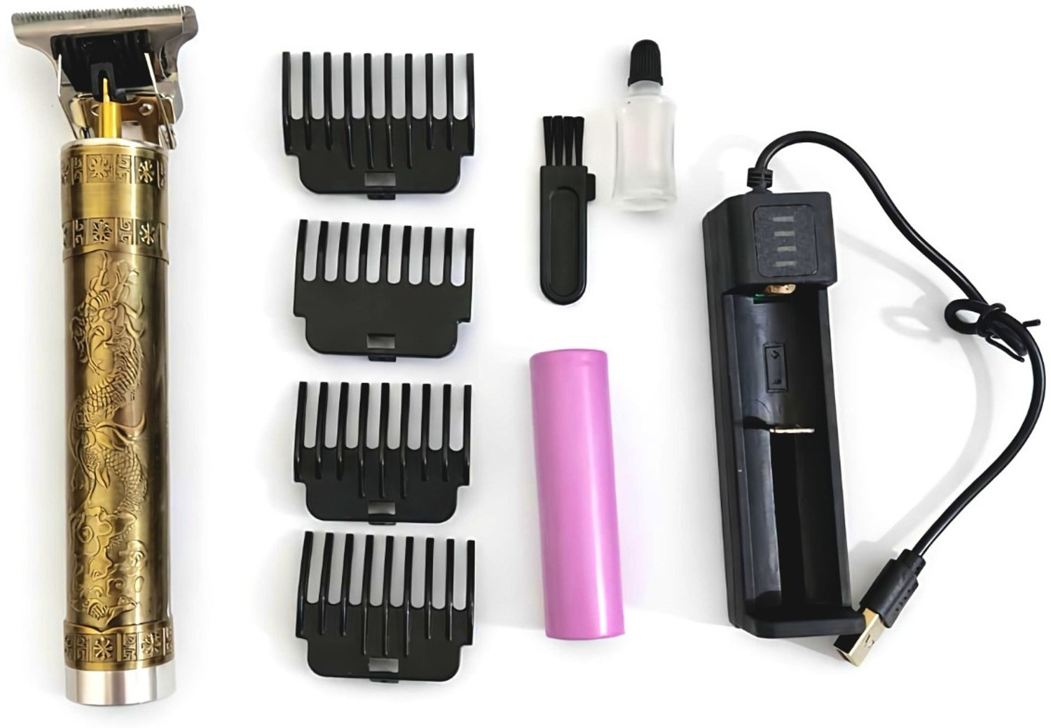 Image of WAIKIL WK 9200 USB Trimmer 45 min Runtime 4 Length Settings (Gold)