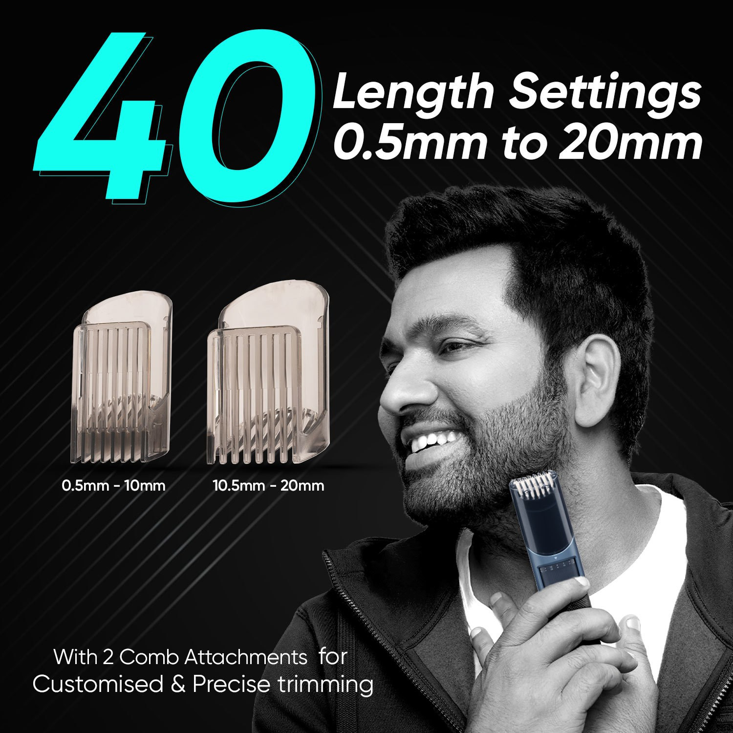 Image of VEGA SmartOne Series S2, VHTH-31 Fully Waterproof Trimmer 160 min Runtime 40 Length Settings