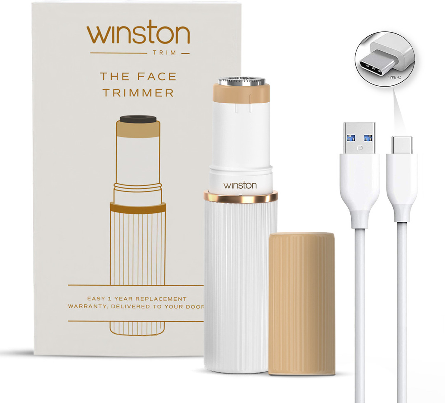 Winston Rechargeable Battery Operated Women/ Trimmer for Face hair removal Trimmer 120 min Runtime 0 Length Settings
