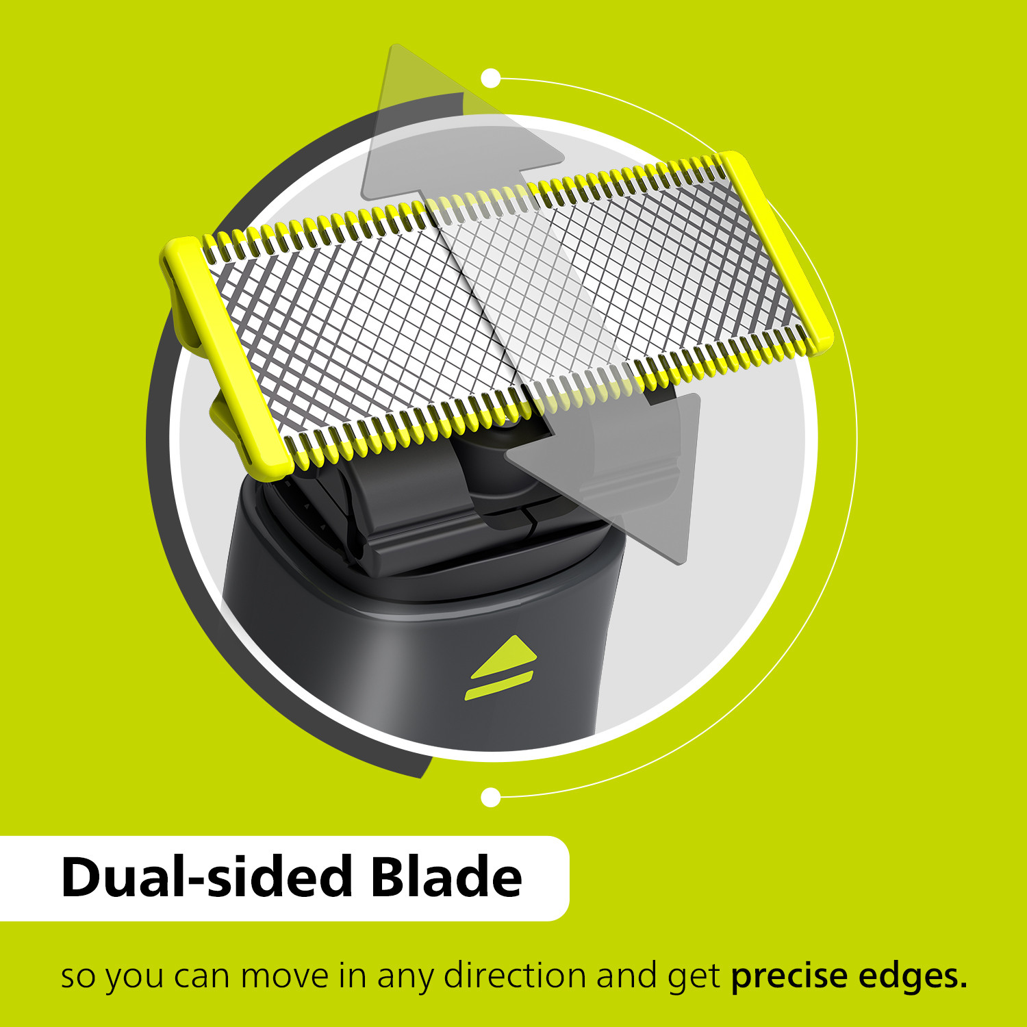 Image of PHILIPS QP 1424 /10 OneBlade GenZ Groomer & Styler | Suitable on Acne Prone Skin Trimmer 30 min Runtime 3 Length Settings