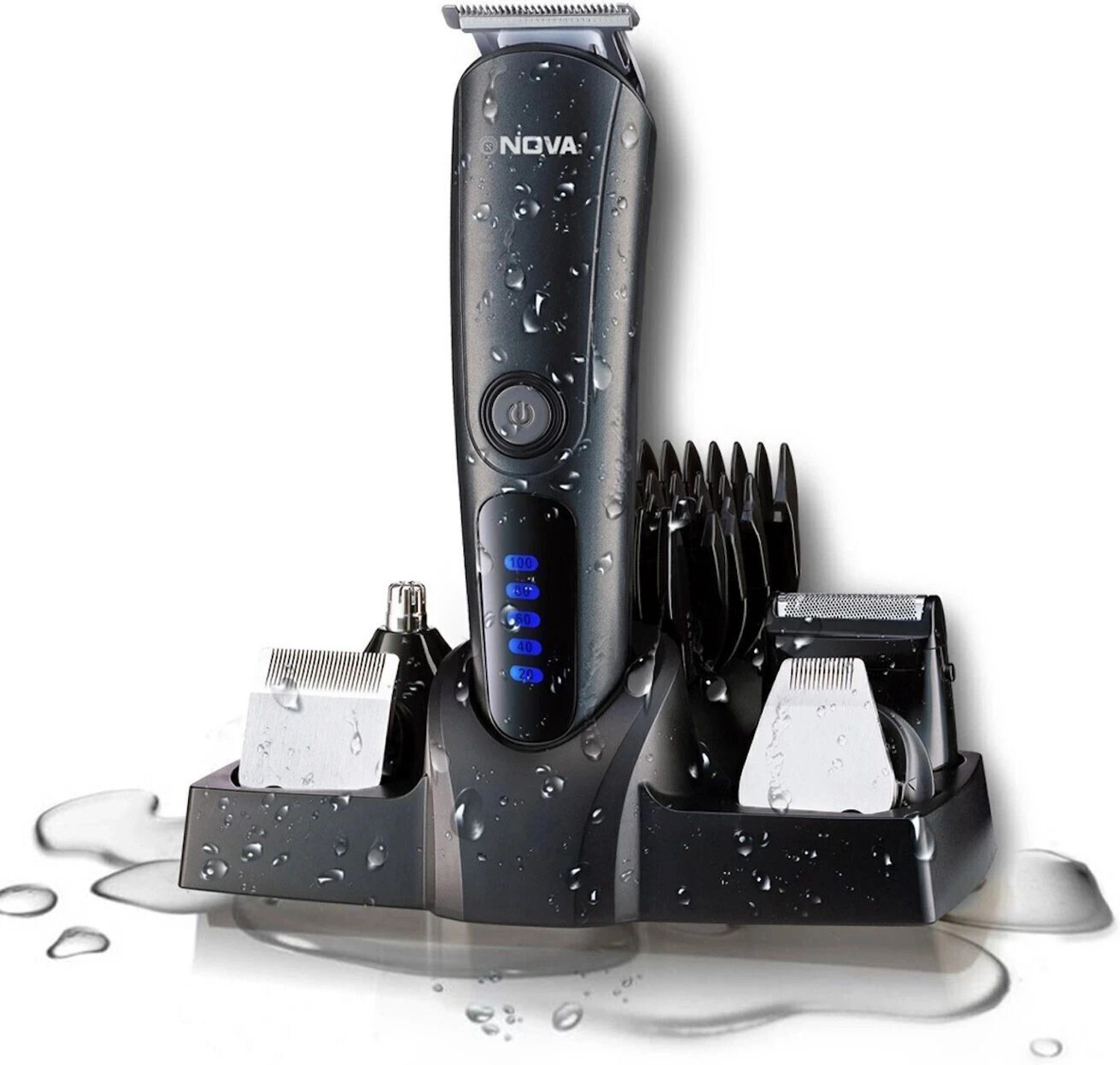 NOVA NG 1154 Waterproof  Runtime: 170 Mins Trimmer for Men  (Black)