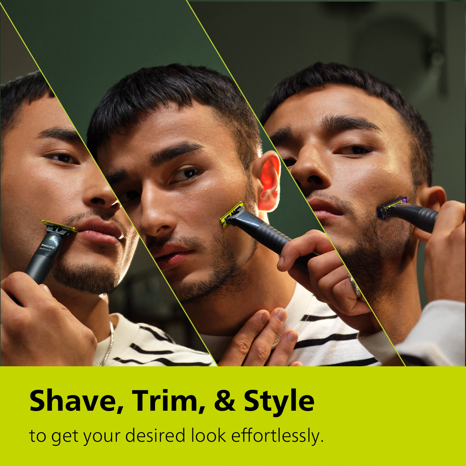 Image of PHILIPS QP 1424 /10 OneBlade GenZ Groomer & Styler | Suitable on Acne Prone Skin Trimmer 30 min Runtime 3 Length Settings