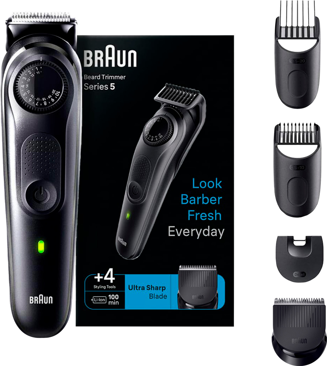Braun Beard Trimmer BT5410, From Gillette, Style, Edge, Detail, Lifeti