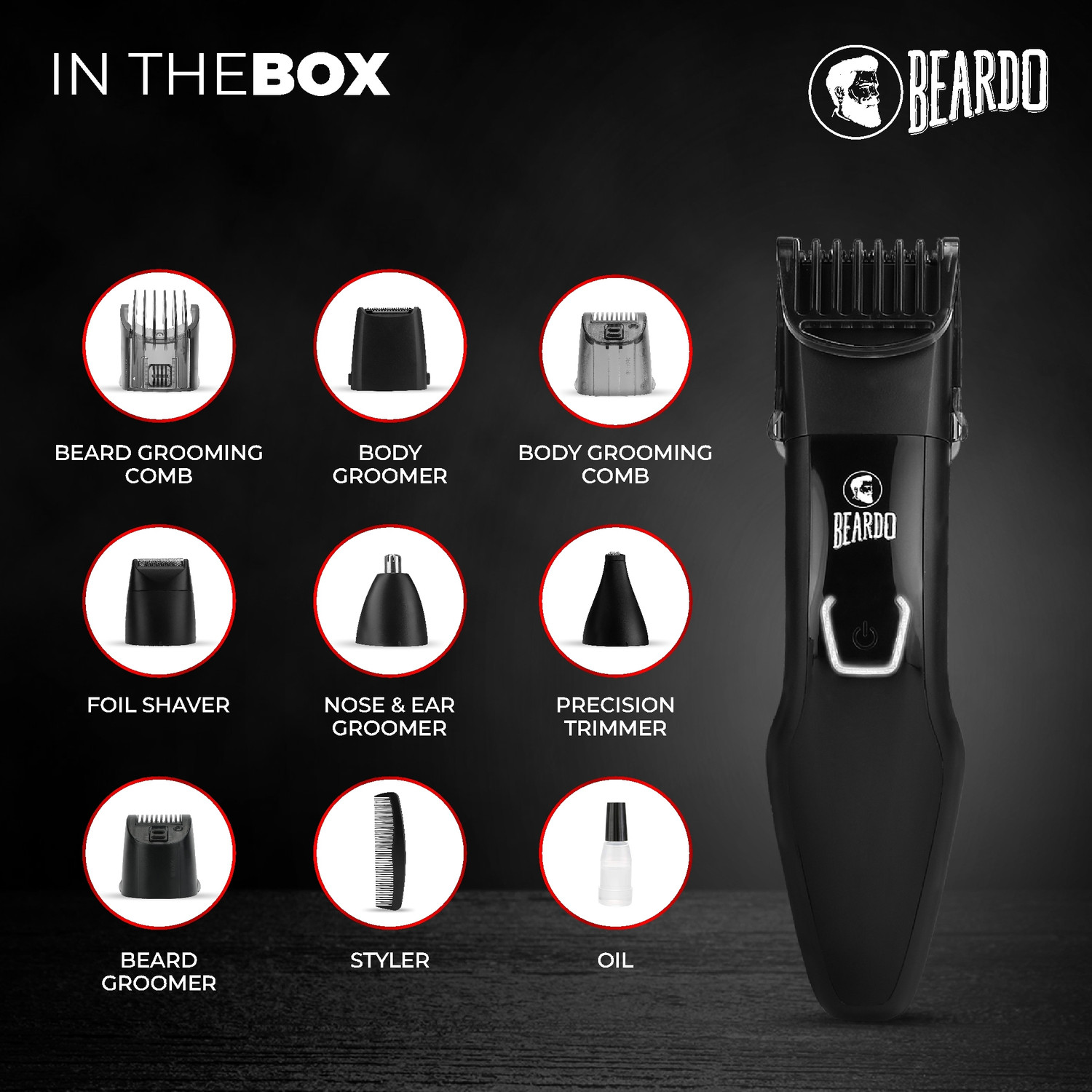 Image of Beardo PR3058 /59 Runtime: 45 min Multi Purpose Trimmer for Men