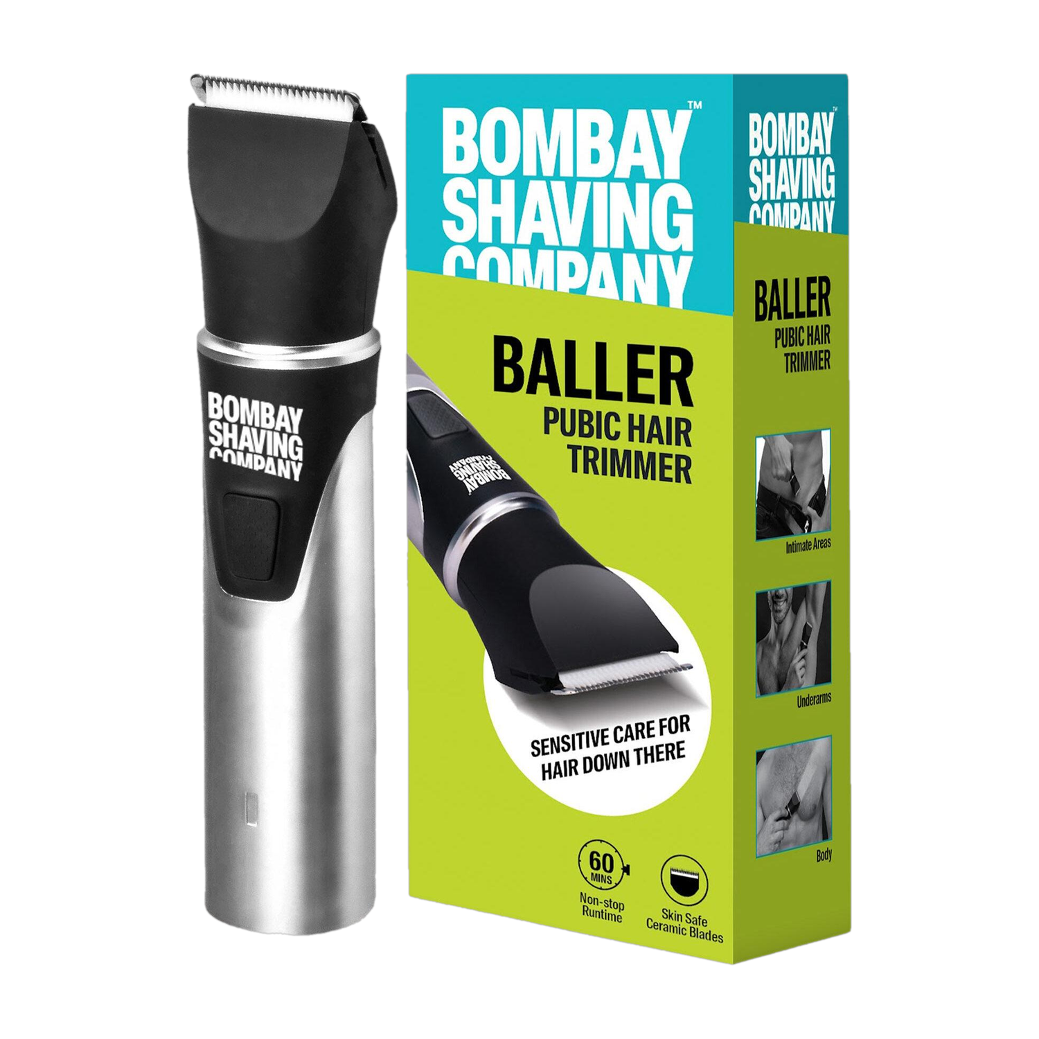 BOMBAY SHAVING COMPANY Baller Public Hair Trimmer Fully Waterproof Tri