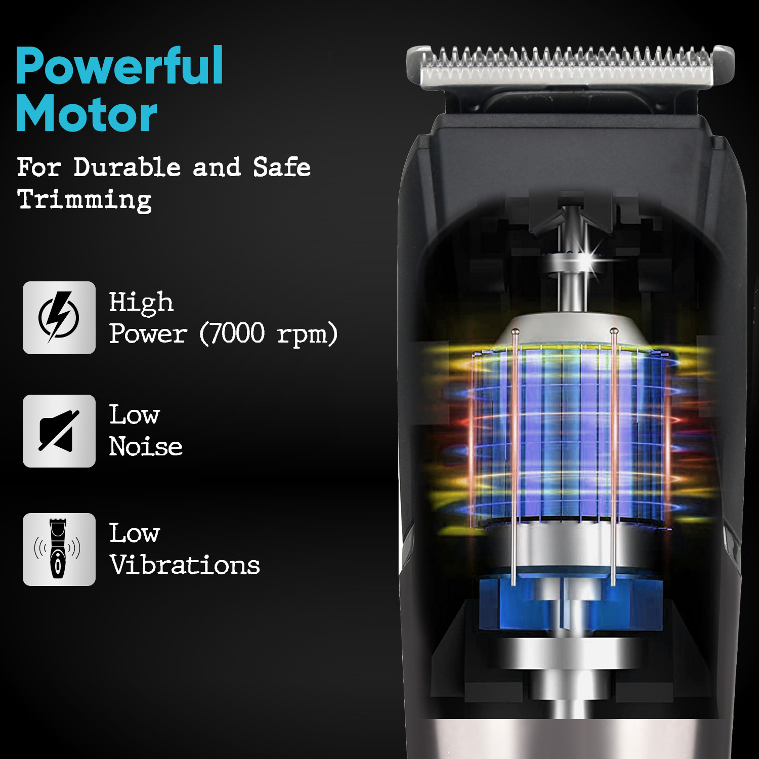 Image of VEGA 9 in 1 Pro Multi Grooming Trimmer for Men, (VHTH-32) Trimmer 150 min Runtime 40 Length Settings