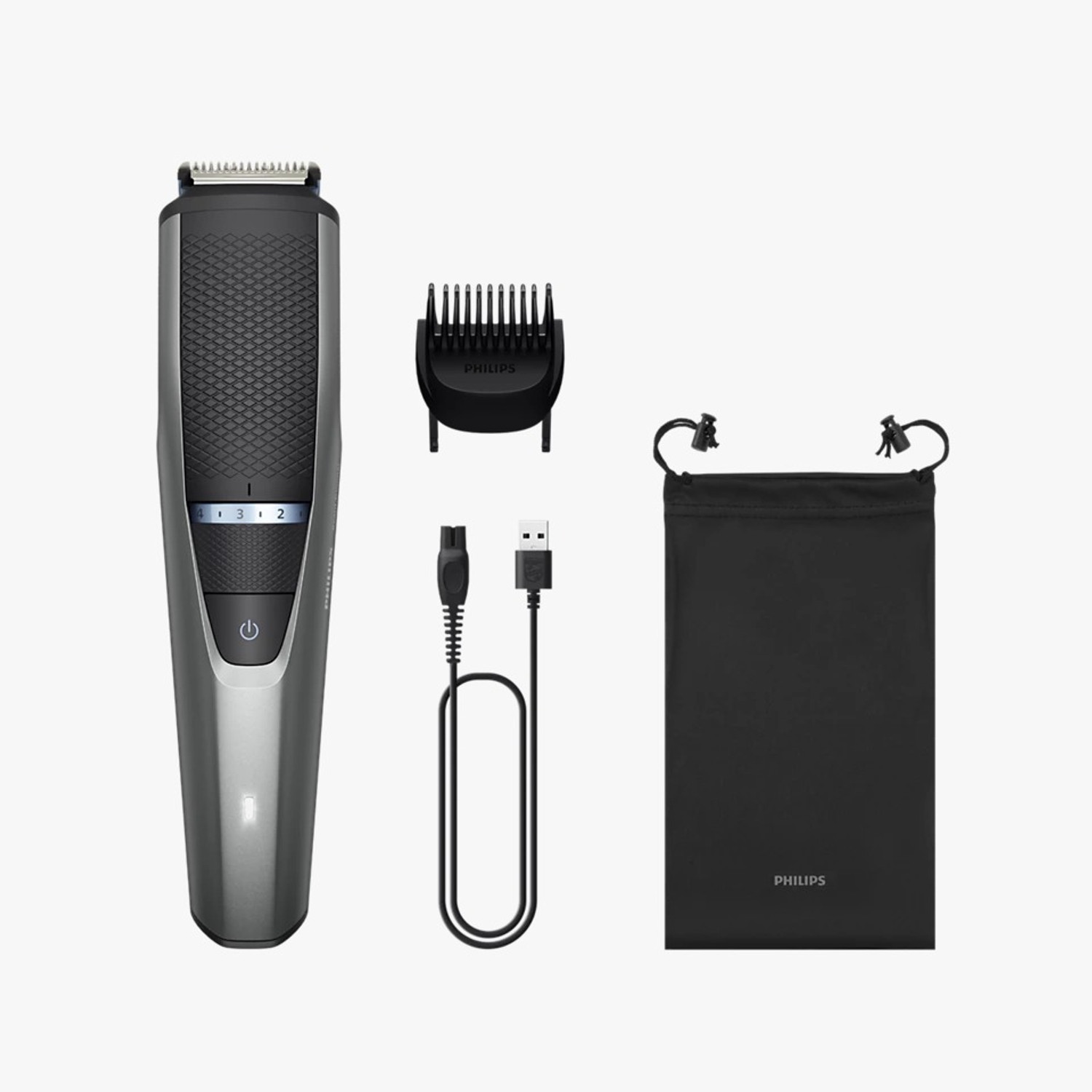 Image of PHILIPS Battery Powered Skin Protect Beard Trimmer for Men Technology, CordlessBT1232 /18 Trimmer 0 min Runtime 0 Length Settings (Black)