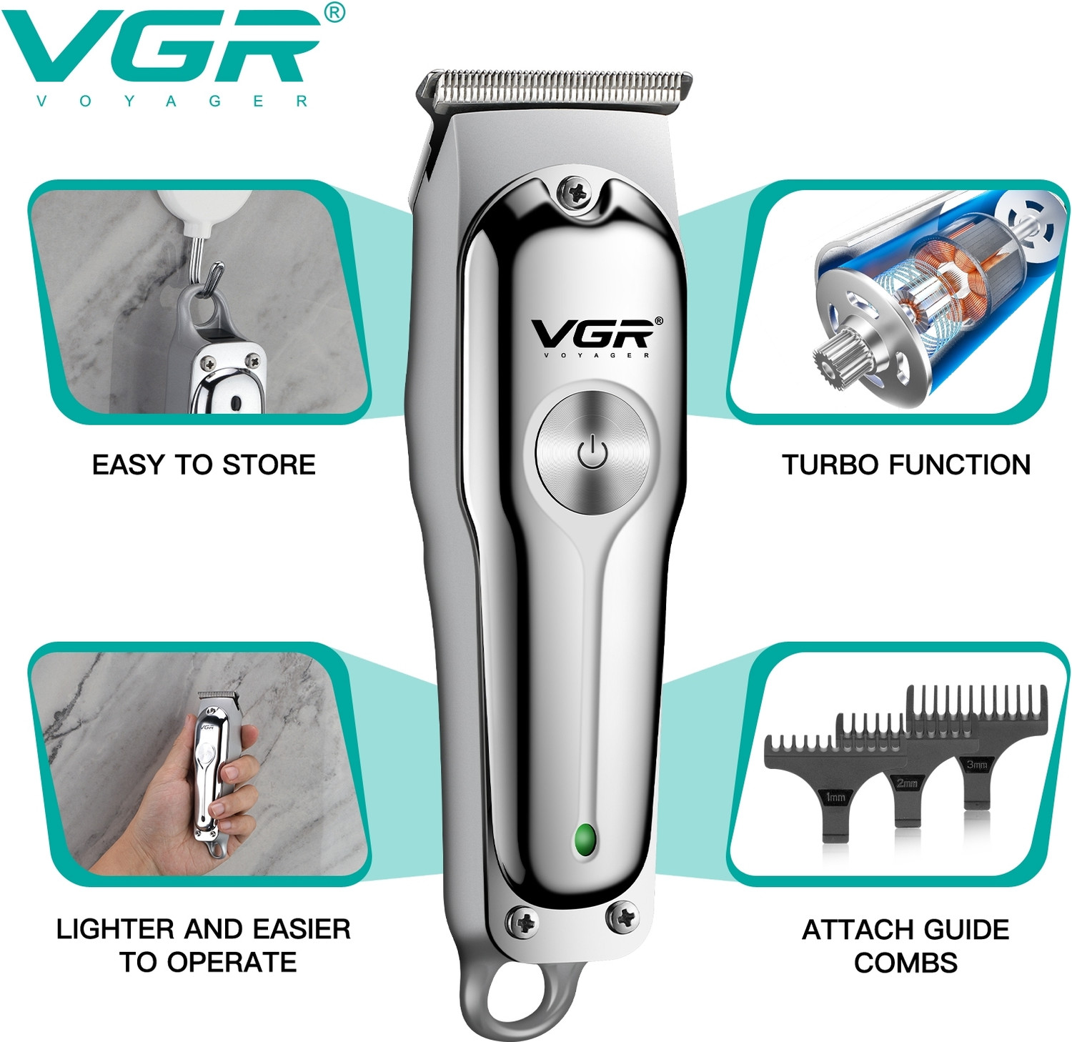Image of GURU ENTERPRISES VGR-071 Trimmer 120 min Runtime 3 Length Settings