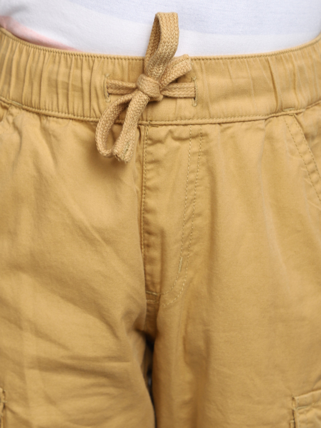 Image of V-MART Boys Regular Fit Beige Pure Cotton Trousers
