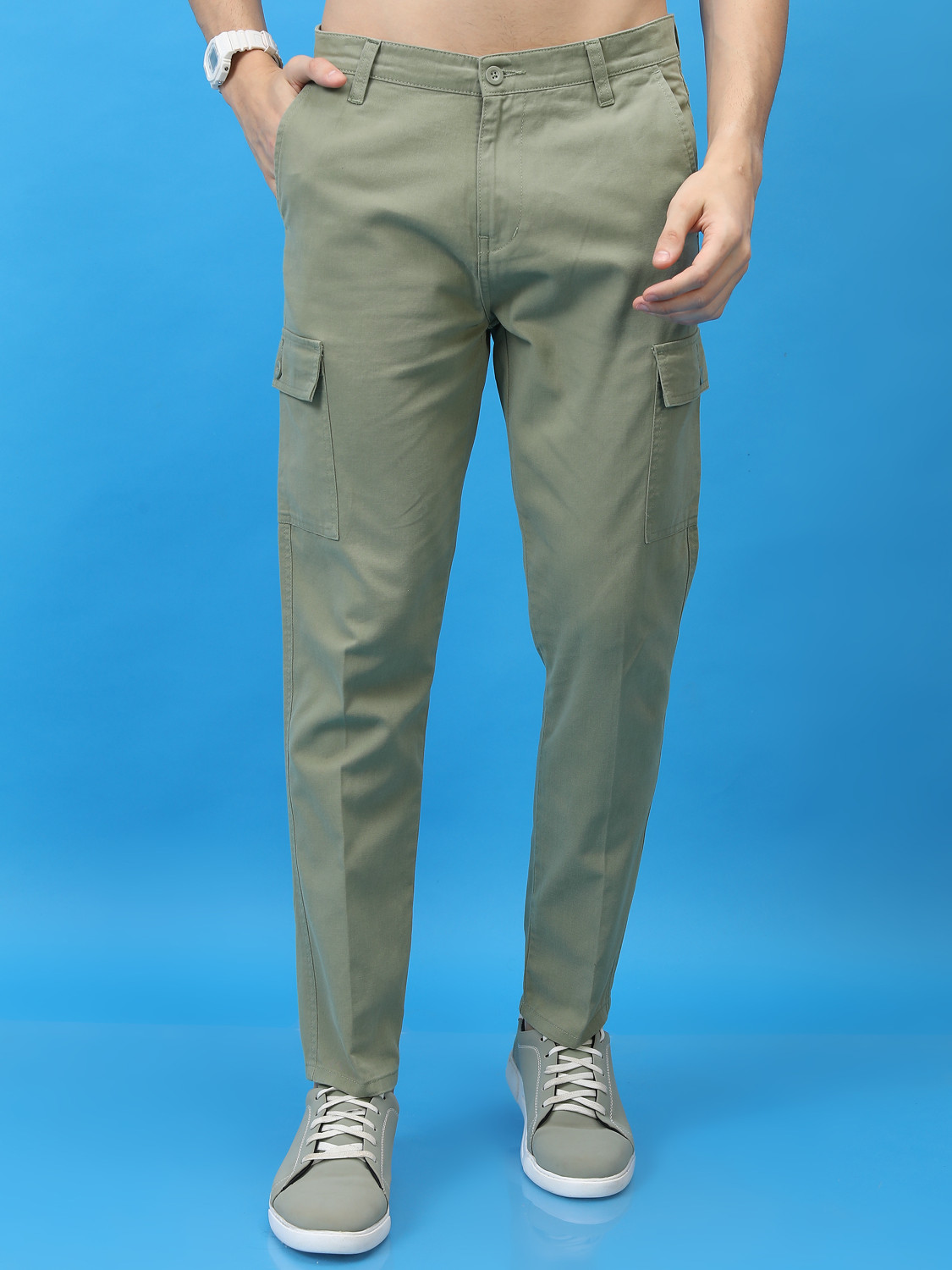 HIGHLANDER Regular Fit Men Green Trousers